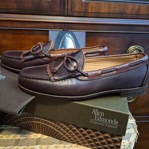 Vintage Allen Edmonds NIB/NOS Woodstock Loafers Size 11D DK BROWN/MAH E47214